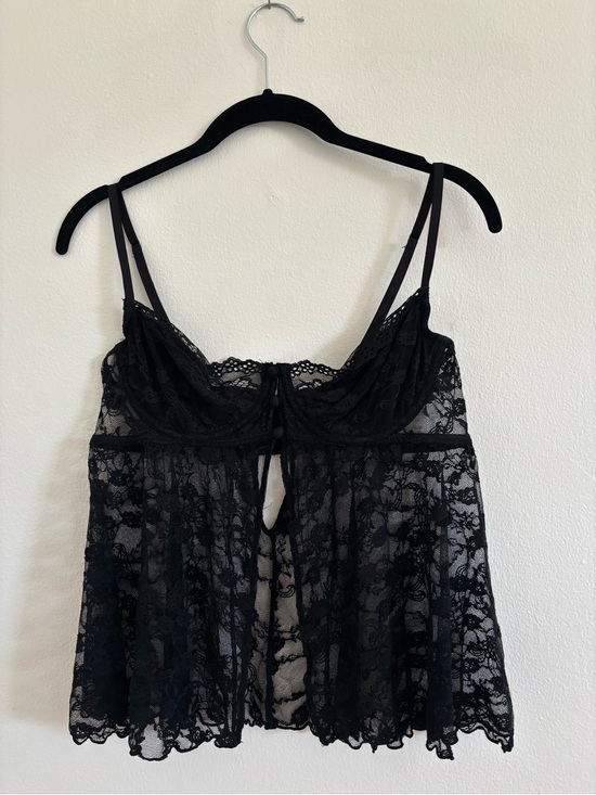 Kimchi Blue Other - Kimchi Blue Black Lace Babydoll Chemise